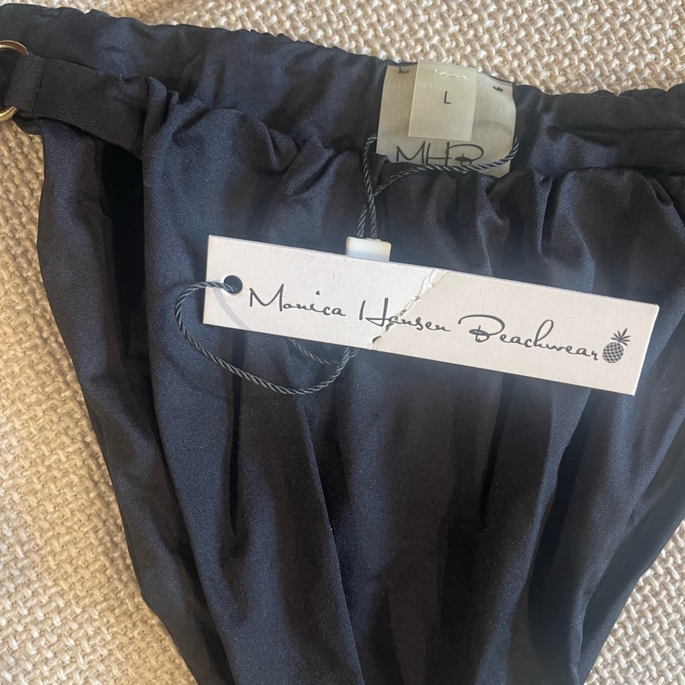 Monica Hansen Black Beachwear Bottom